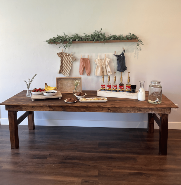 Wood Farmhouse Table